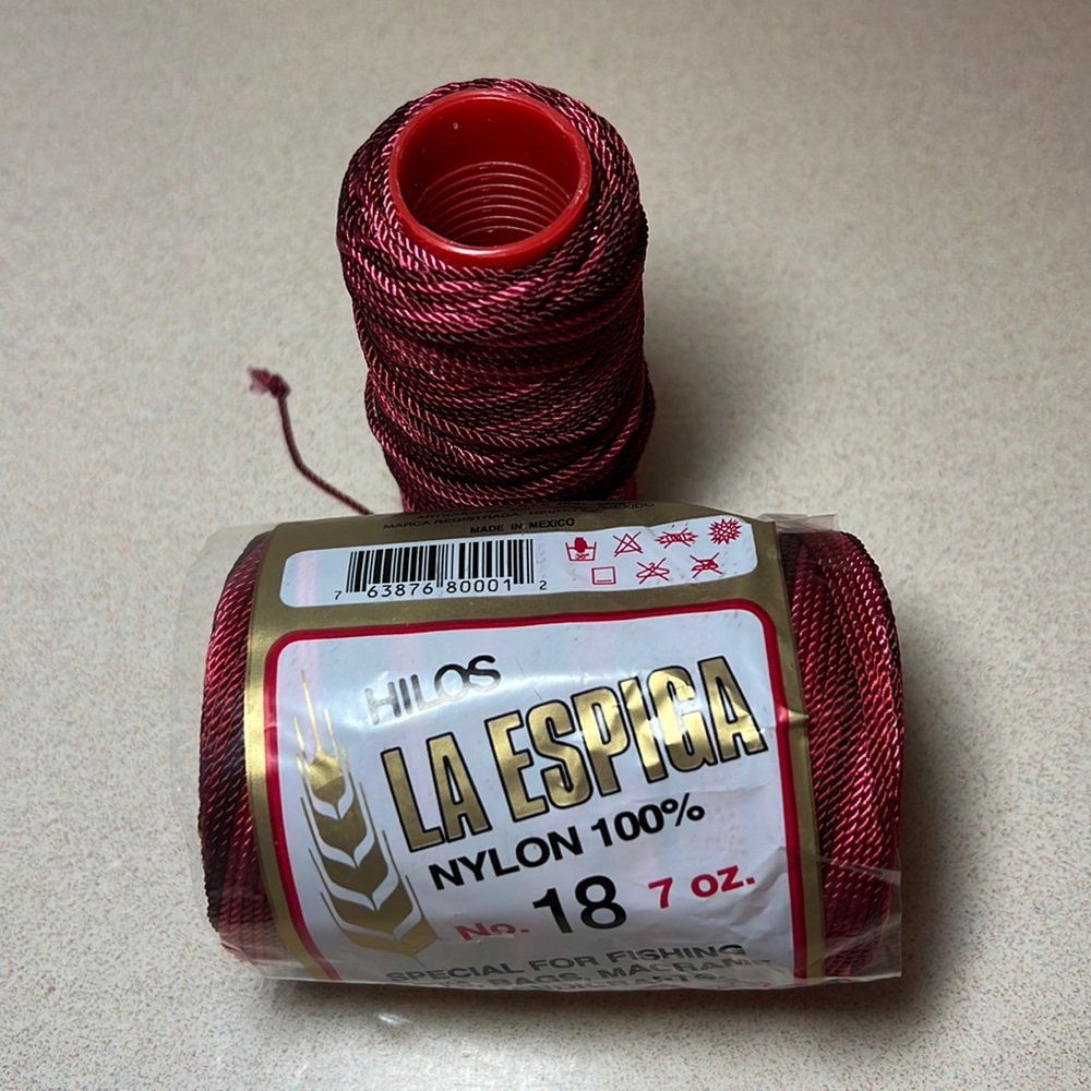 Nylon variegated crochet thread